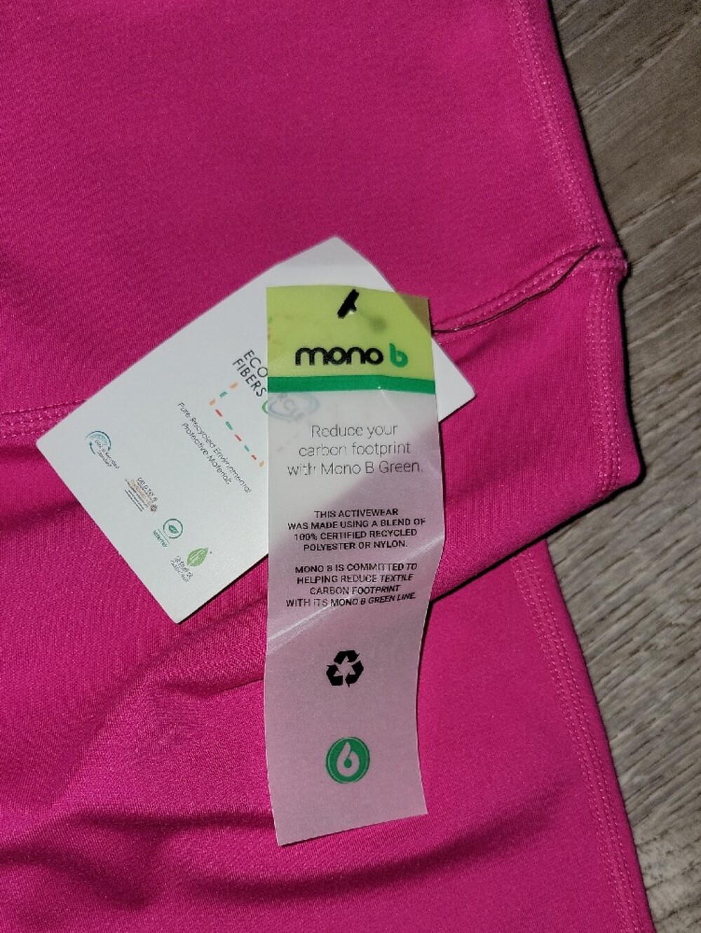 Mono B Hot Pink Girls' Performance Leggings - Picture 3 of 8